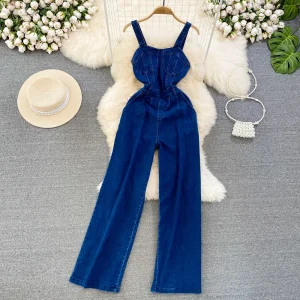 combinaison Jean femme denim