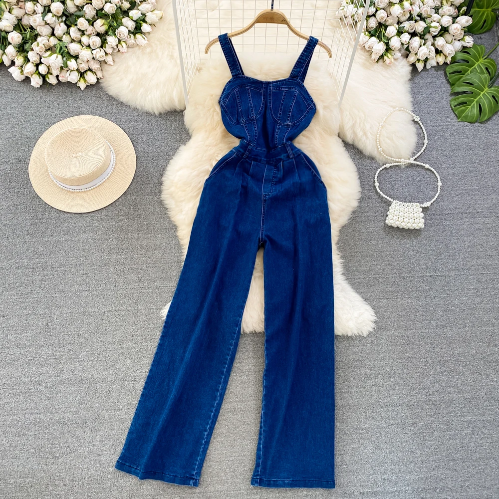 combinaison Jean femme denim