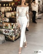 combinaison blanche mariage