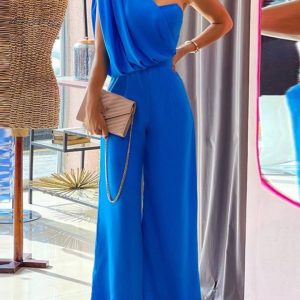 combinaison femme bleue