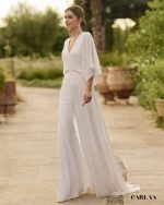 combinaison fluide mariage élégante