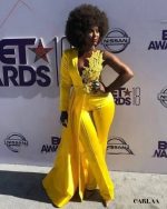 combinaison jaune mariage chic