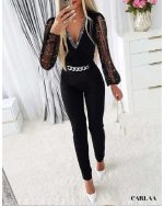 combinaison manche longue femme chic