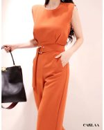 combinaison orange femme