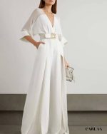 combinaison pantalon blanche élégante