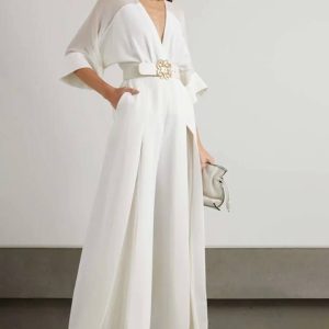combinaison pantalon blanche élégante