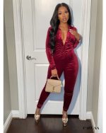 combinaison velours femme