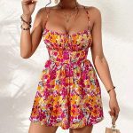 combishort fleuri fluide