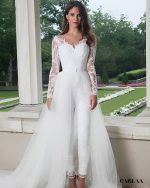 Combinaison mariage moderne