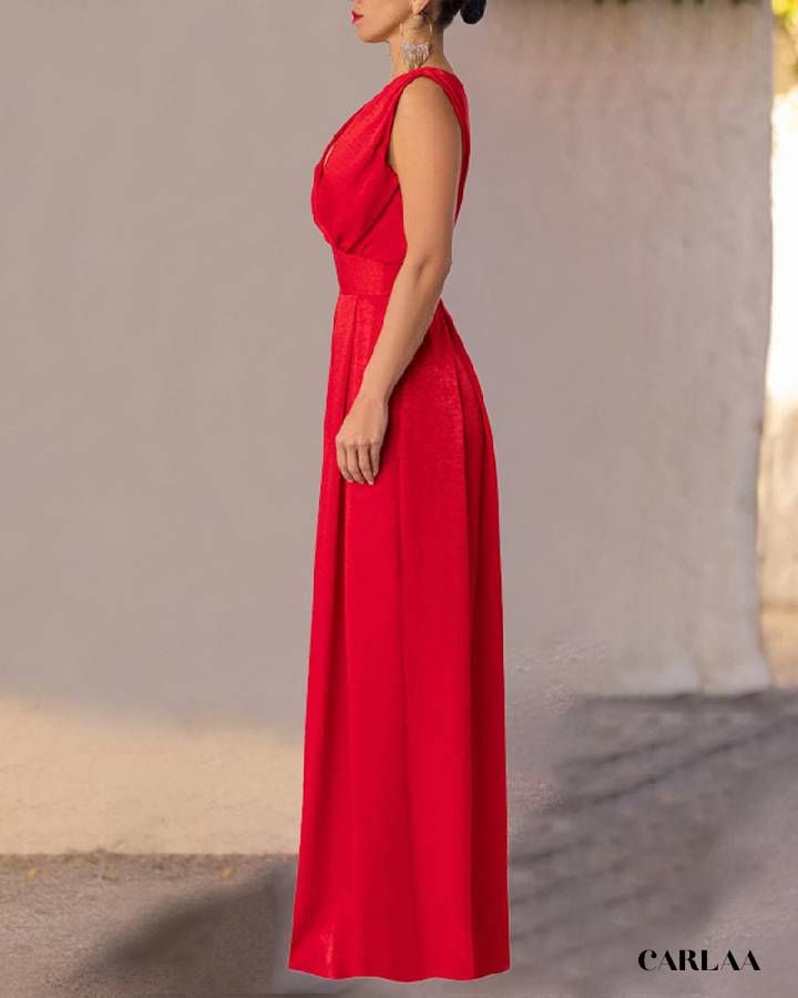tenue chic rouge pour femme