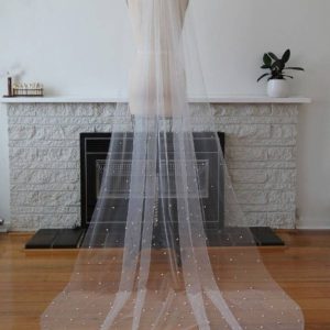 voile de mariée avec perles